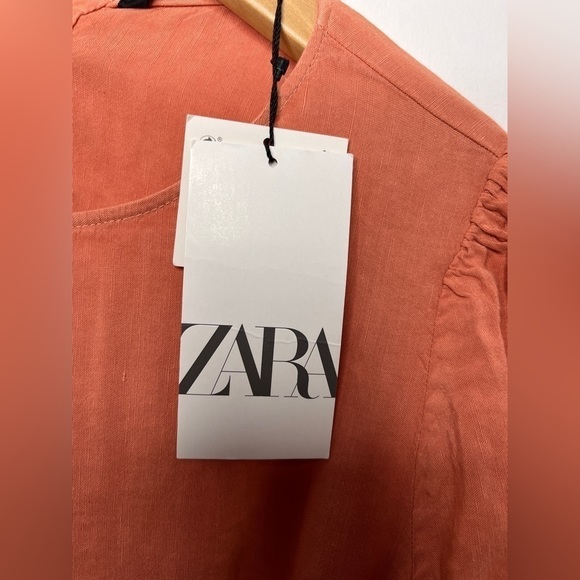 Zara Orange Backless Dress - Picture 4 of 12